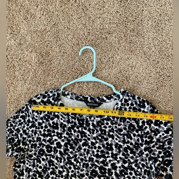 Ellen Tracy Dress Animal Print Two Pockets Size L - Picture 8 of 8